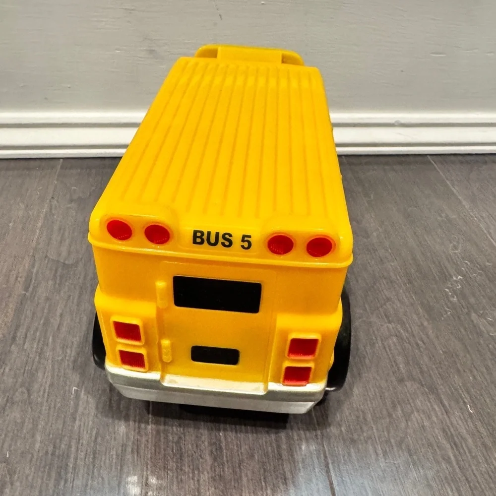 Electronic Sounds Yellow School Bus Toy for Kids Toddlers